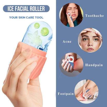 Ice Facial Roller Tool Skin Care Beauty Two-Piece Set Suitable
