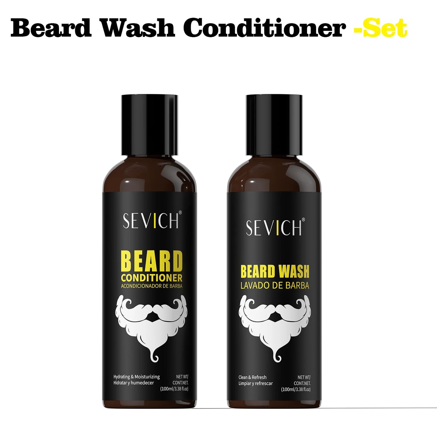 Natural Beard Growth Kit For Men Beard Thickening Care Oil