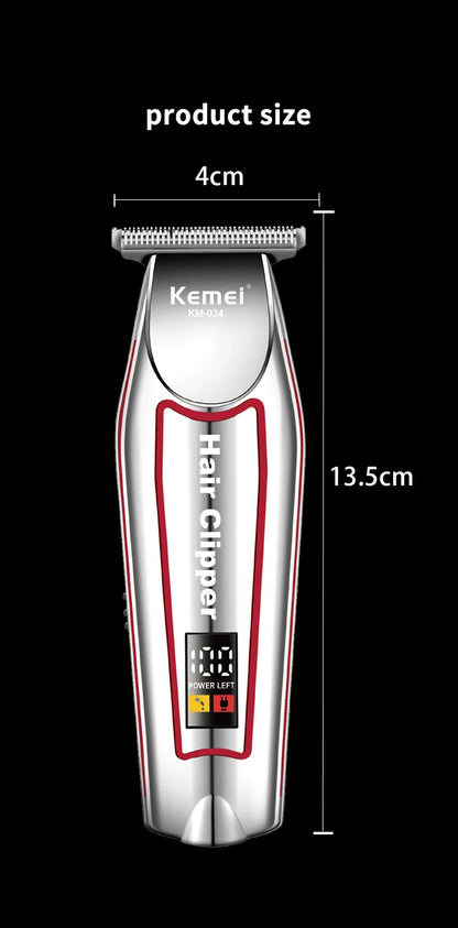 Kemei Professional Hair Trimmer Men's Electric Beard Trimmer KM-034