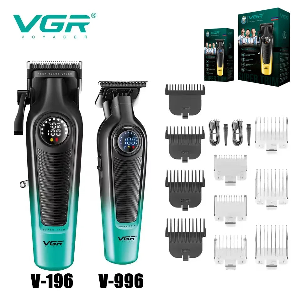VGR V-196 V-996 Professional Barber Cutting Machines Kit