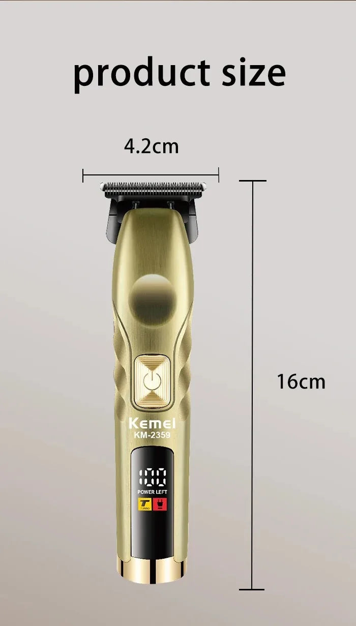 Kemei Professional Cordless Trimmer High Torque Zero-gap