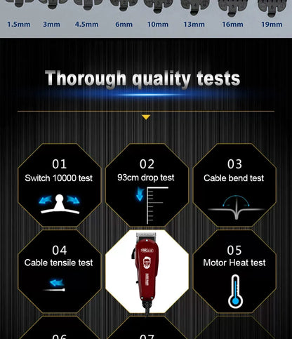 Professional 10W Classical Taper Level Hair Clipper Corded Trimmer