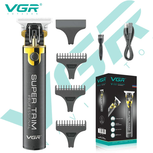 VGR 082 Hair Trimmer T9 Mens Electric Hair Clipper