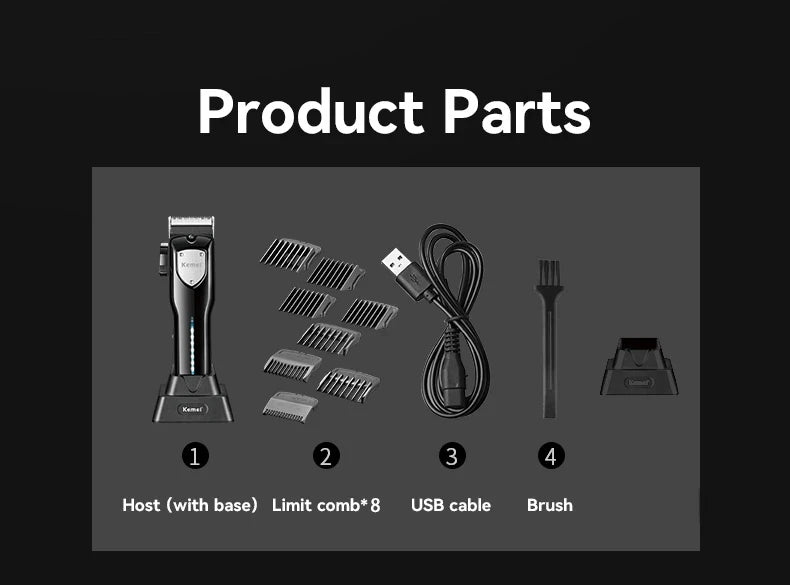 Kemei KM-2299 KM-2026 KM-5083 Professional Hair Clipper Kit