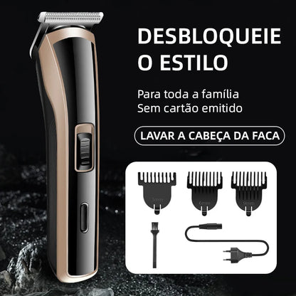 Kemei KM-418 Hair Clipper - Waterproof Rechargeable Hair Trimmer 60min 3W