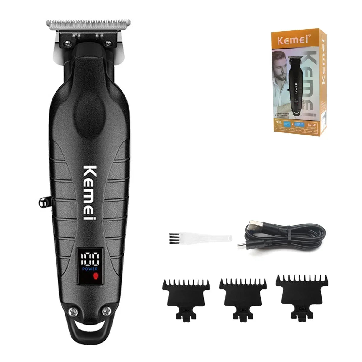 Kemei KM-2293 Professional Hair Trimmer Machine Zero Gapped