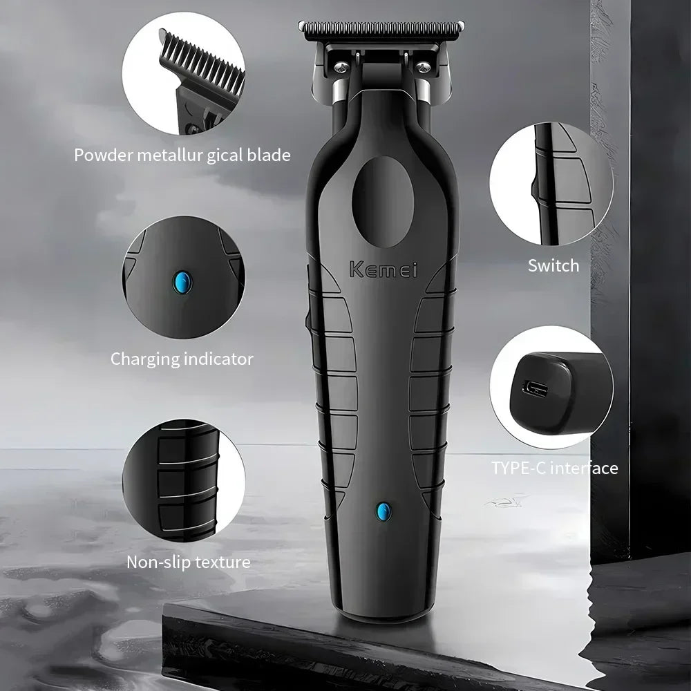 Hair Trimmer 0mm Zero Gapped Carving Clipper Detailer Machine