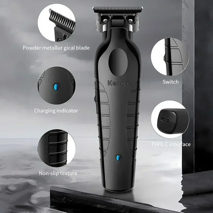 Hair Trimmer 0mm Zero Gapped Carving Clipper Detailer Machine