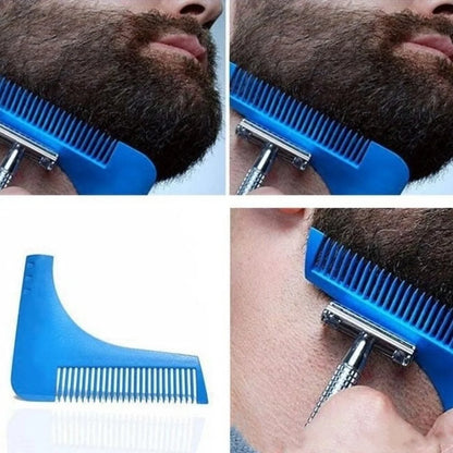 Men's Beard Comb Hairdressing Beard Care Styling Template
