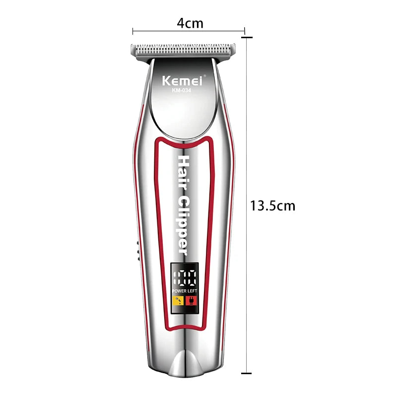 Kemei Professional Hair Trimmer Men's Electric Beard Trimmer KM-034