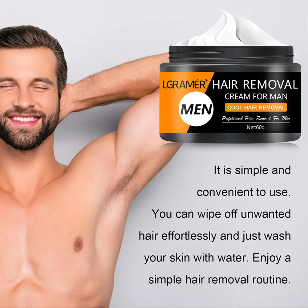 Painless Hair Removal Cream Permanent Hair Remover for Men's