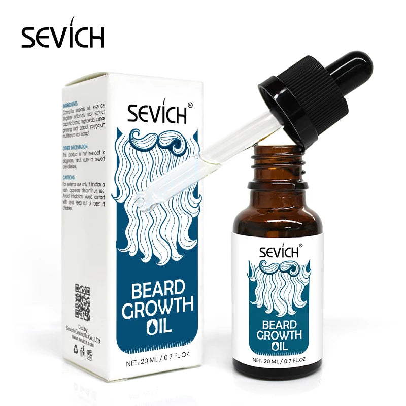 Sevich Men's Beard Growth Oil Care Products Beard Dyeing Cream Kit