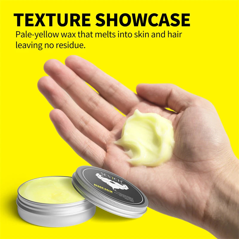 Natural Beard Balm Wax for Men Moisturize Thickens Styles