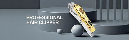 KEMEI Professional Men's Hair Clippers Zero Gapped Gold km-223