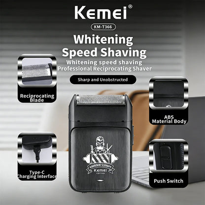 Kmei KM-T366 Shaver Professional Razor Electric Shaving
