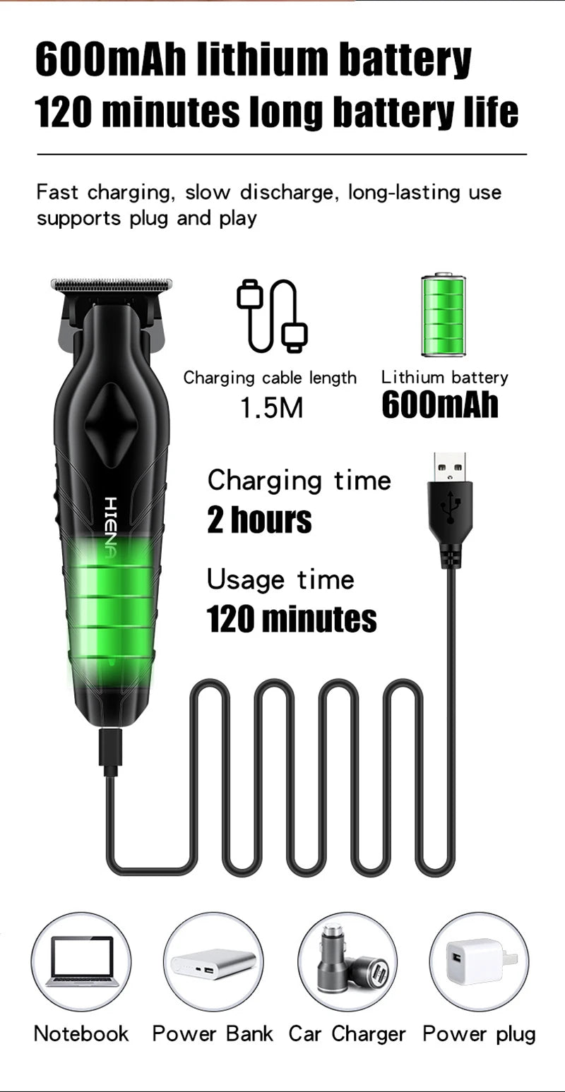 Men Hair Clippers Professional Barber Hair Trimming Clipper