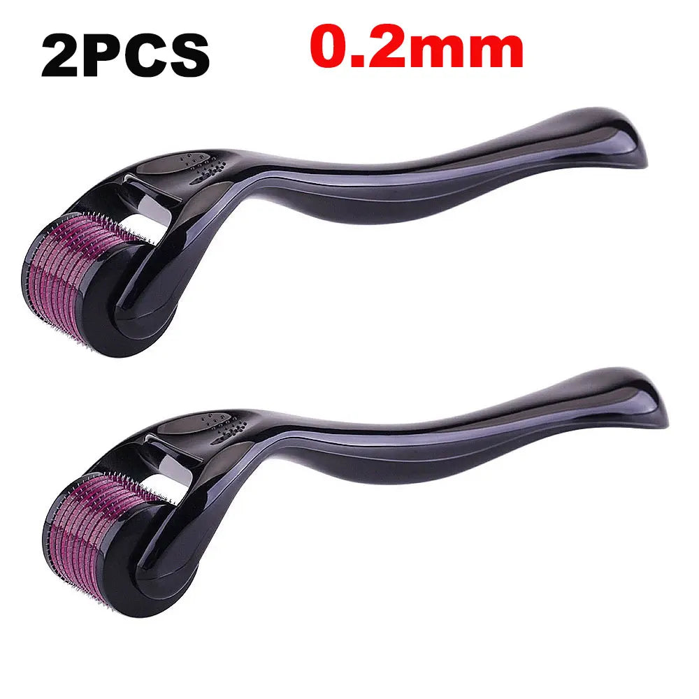 Black Red 540 Needles for Facial Body Hair Growth Derma Roller
