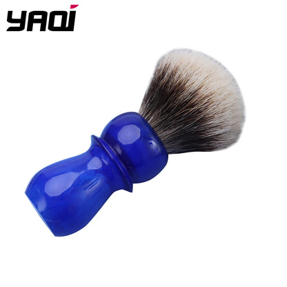 Blue Handle Two Band Badger Hair Mens Shaving Brush
