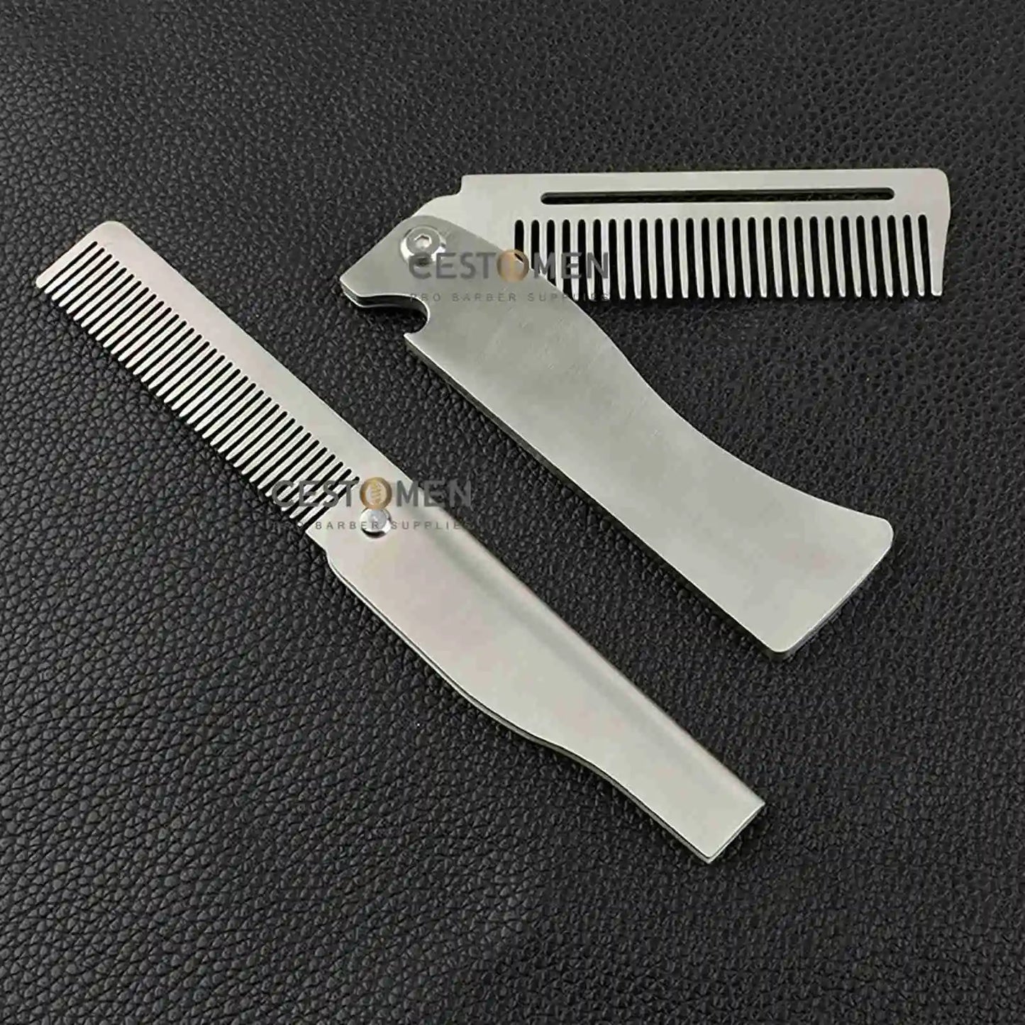 NEW Style Stainless Steel Folding Professional Men's  Comb