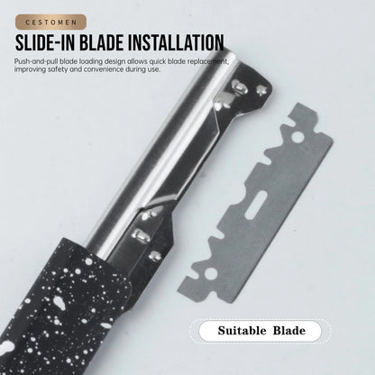 1Pc New Pro Slide Out Straight Razors Beard Shaving