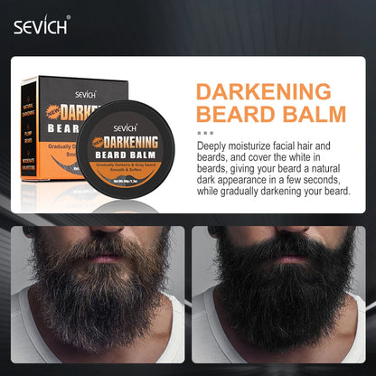 Sevich Men's Beard Growth Oil Care Products Beard Dyeing Cream Kit