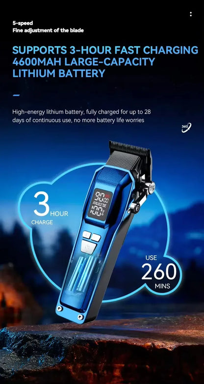 Kemei Hair Trimmer Professional Clippers Brushless Motor 9000 RPM