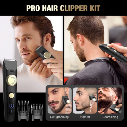 Electric Hair Clippers Men Professional Cordless Hair Trimmer