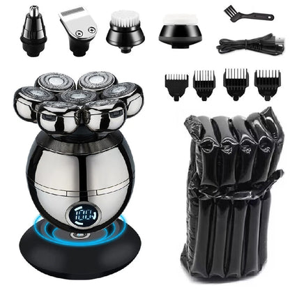 Pro Wet Dry Electric Shaver For Men Beard Hair Trimmer LCD Display