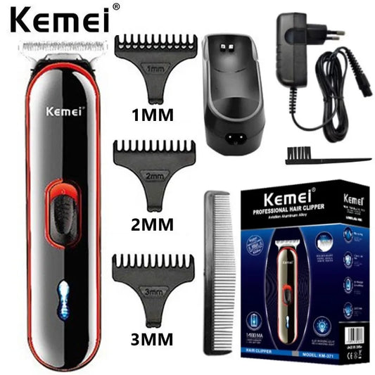 Kemei 371 Hair Clippers Men Professional Rechargeable Machine