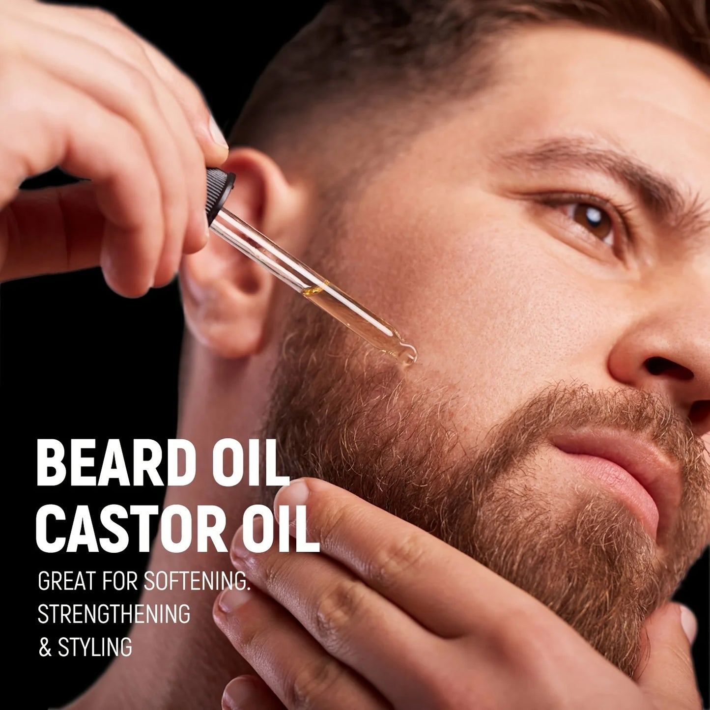 Beard essential oil rich in castor oil Beard Growth