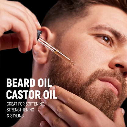Beard essential oil rich in castor oil Beard Growth
