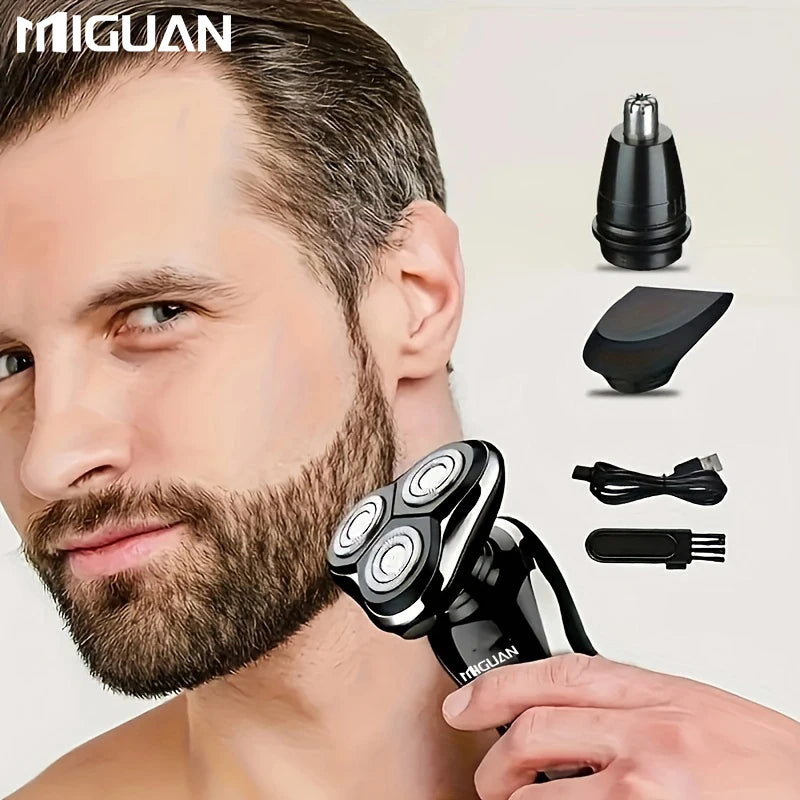 Electric Razor For Men  3 In 1 Electric Shaver Nose Hair Trimmer