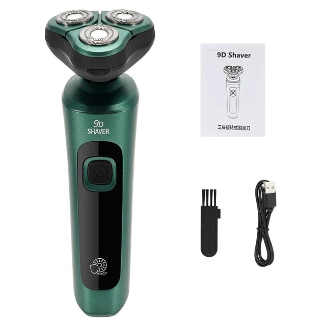 New Smart Electric Shaver LCD Digital Display Three-head Floating Razor
