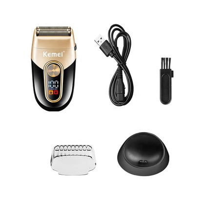 Original Kemei Shaver For Men Washable Beard Electric Shaver Rechargeable