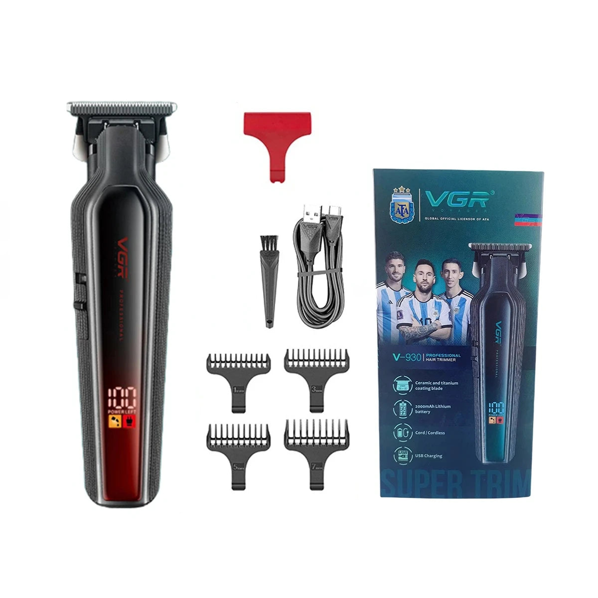 VGR Hair Trimmer Professional Hair Clipper Rechargeable Clipper