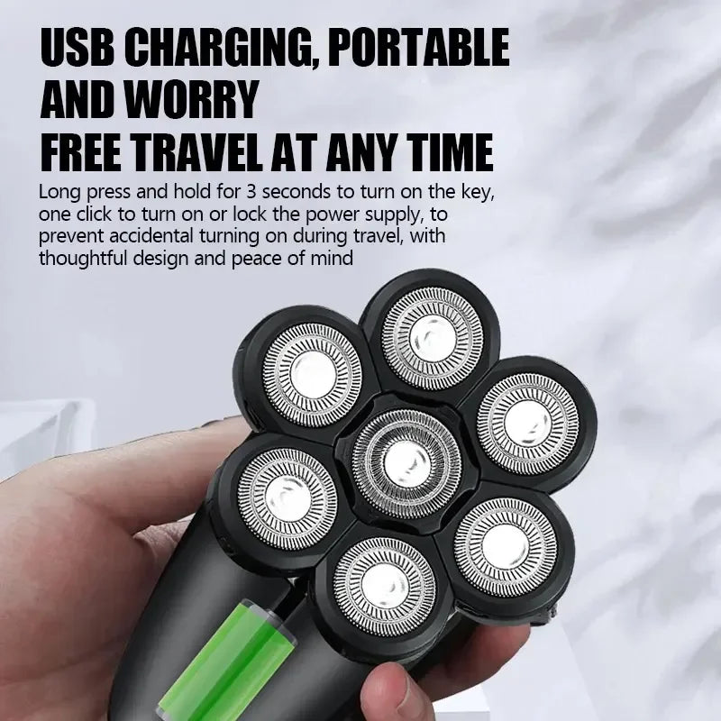 5 In 1 Electric Shaver For Men Bald Head Hair Clipper Razor