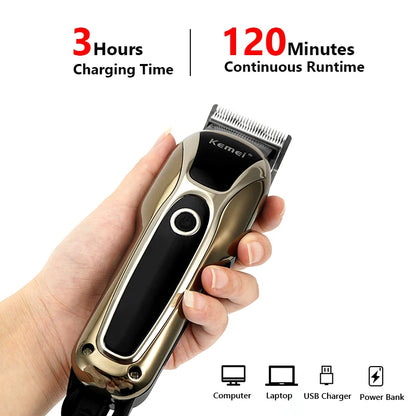 Professional Hair Trimmer Gold Clipper For Men Beard Trimmer