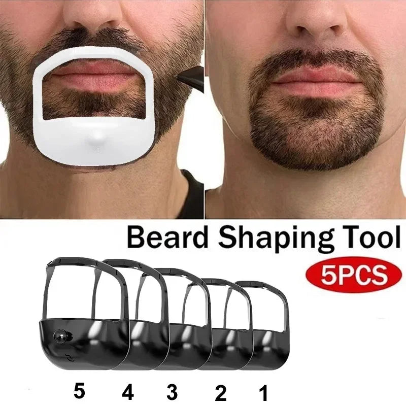 5 Sizes of Beard Goatee Shaving Template Beard Shaping Tool