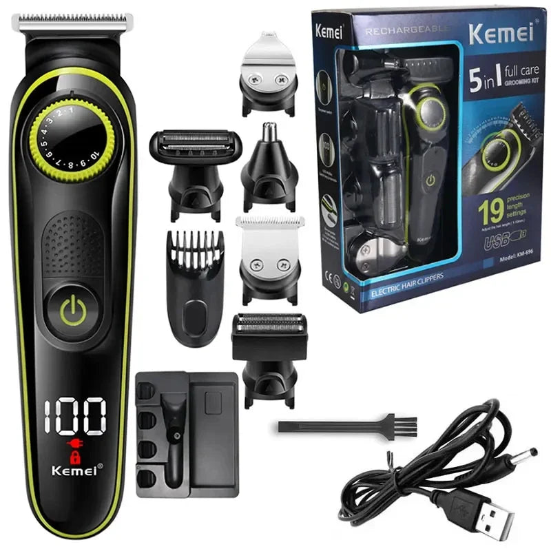 Kemei Electric Hair Clipper Multifunctional Men's Trimmer Electric Shaver