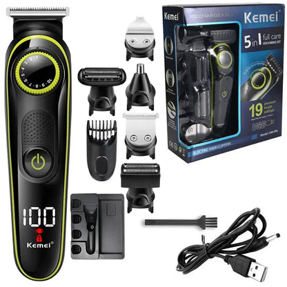 Kemei Electric Hair Clipper Multifunctional Men's Trimmer Electric Shaver