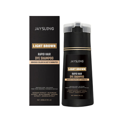 Men Hair Dye Shampoo 3 in 1 for Gray White Hair Coverage