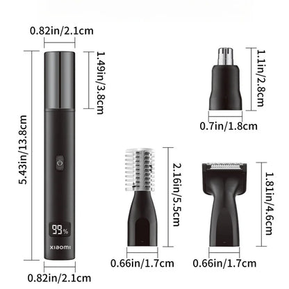 XIAOMI New 3 in 1 Electric Rechargeable Nose Ear Hair Trimmer