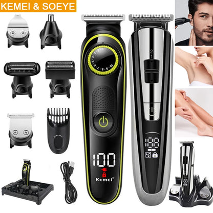 Kemei Electric Hair Clipper Beauty kit for Men Electric shaver beard trimmer