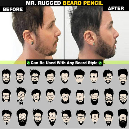 Beard Pen Beard Filler Pencil And Brush Beard Enhancer Lasting Repair