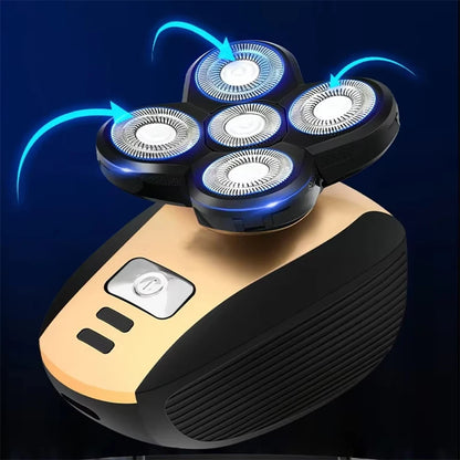 Men's automatic electric shaver, USB charging, 5-blade shaver