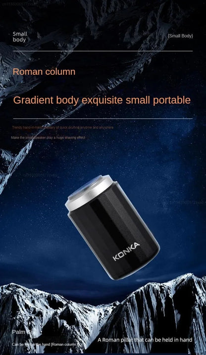 KONKA Mini Portable Electric Shaver Mini Portable Waterproof Shaver