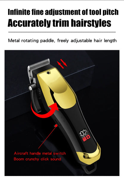 USB Rechargeable Hair Clippers for Men, Three-piece Set