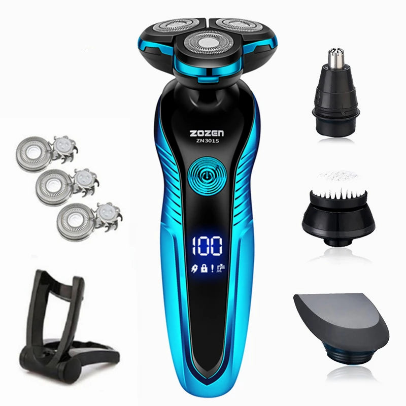 ZOZEN Electric Razor Electric Shaver Washable Rechargeable Clipper