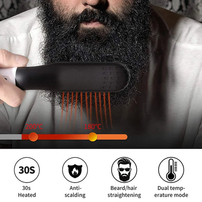 Hot Comb  Electric Negative Ion Beard Straightening Comb