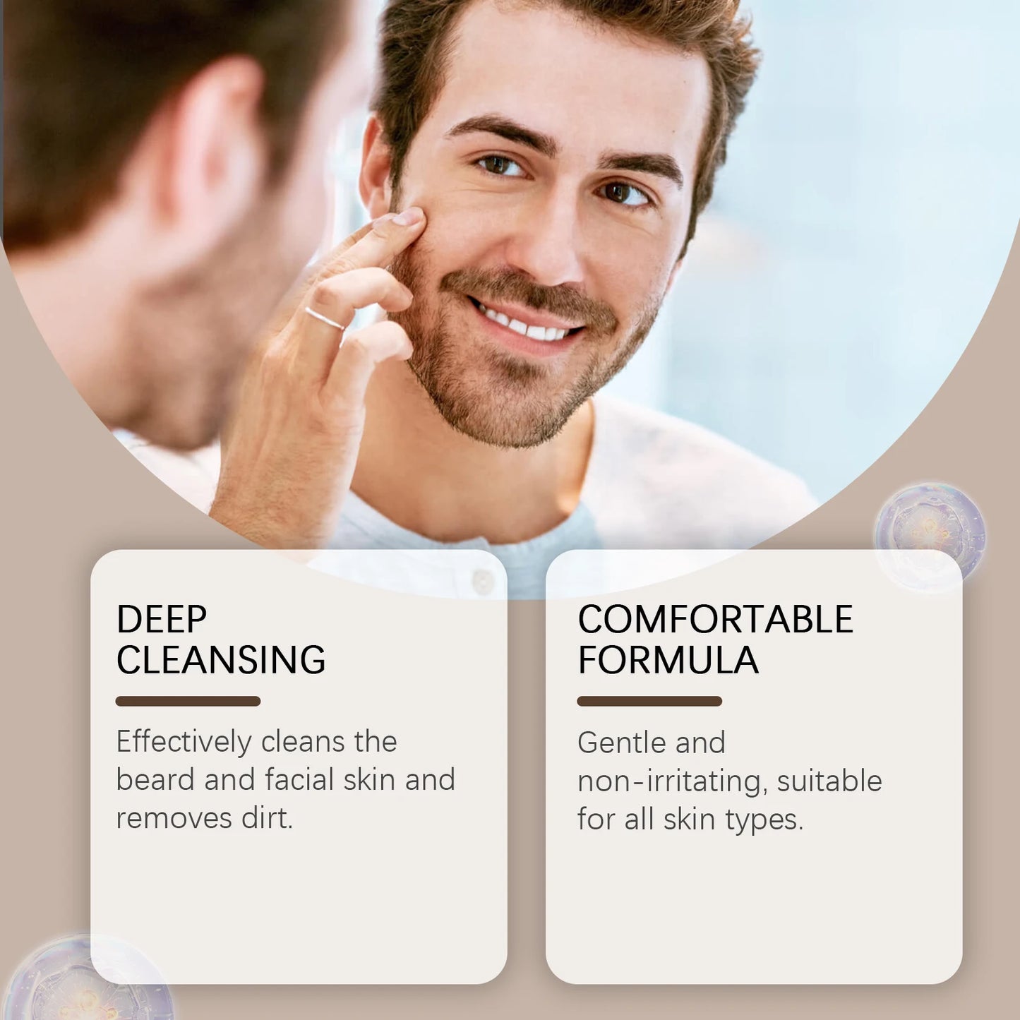 Premium Beard Shampoo Soften Rough Beard Wash
